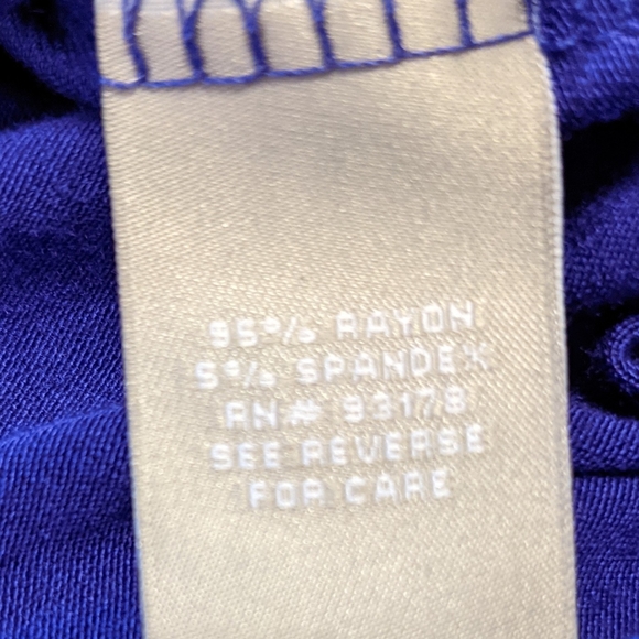 NWOT Joan Vass Purple Plum Drape Top (looks two piece)- Size L - Picture 7 of 8